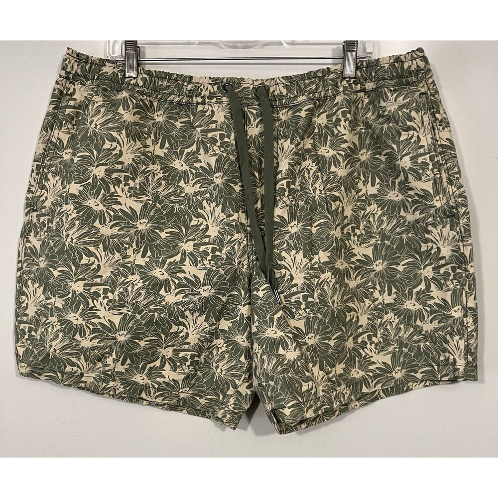 Rodd & Gunn Men’s Main Beach 7” Resort Shorts Sage Green Floral Sz 2XL NWT